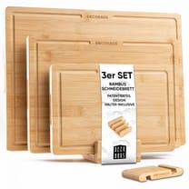 Deco haus Schneidebrett-Set aus Bambus